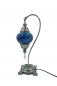 Preview: Mosaiklampe Schwanenhals, blau, mittelgroß