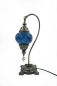 Preview: Mosaiklampe Schwanenhals, blau, mittelgroß