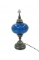 Preview: Mosaik Tischlampe, blau, groß
