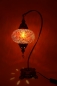 Preview: Mosaiklampe Schwanenhals, rot, groß