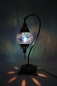Preview: Mosaiklampe Schwanenhals, blau, mittelgroß