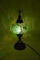 Preview: Tischlampe, grün, Blumenmuster, groß