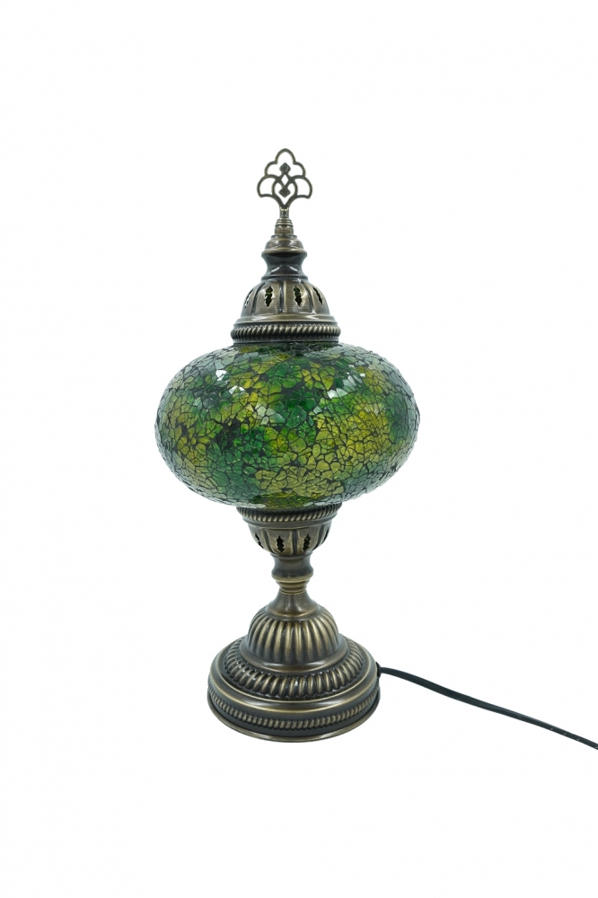 Tischlampe, grün, groß