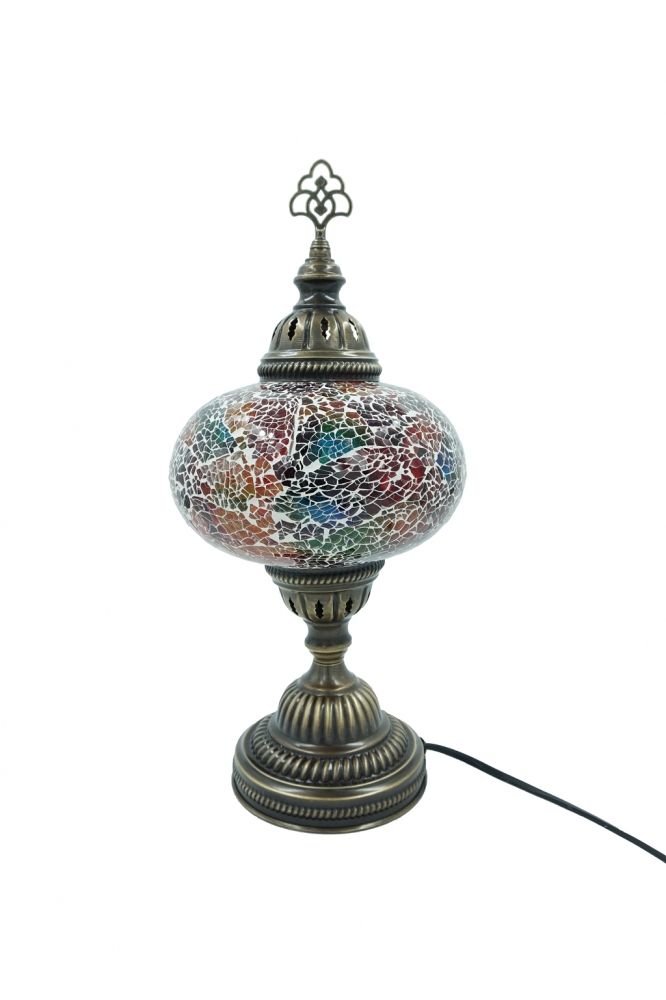 Mosaik Tischlampe, bunt, groß