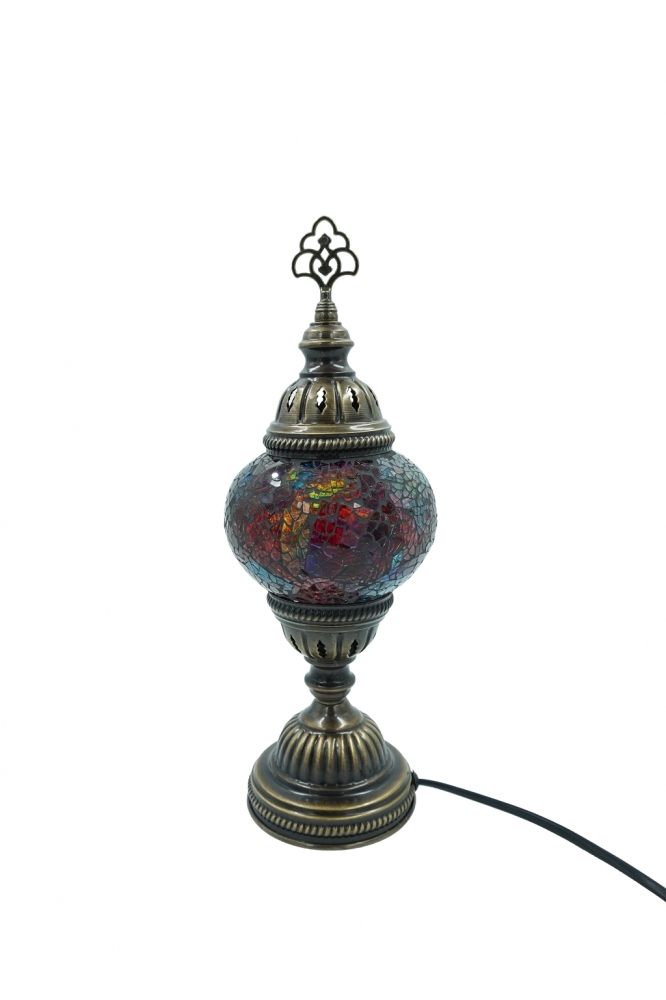 Mosaik Tischlampe, bunt, mittelgroß